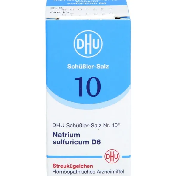 BIOCHEMIE DHU 10 Natrium sulfuricum D 6 Globuli 10 g