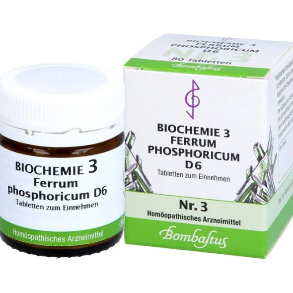 BIOCHEMIE 3 Ferrum phosphoricum D 6 Tabletten 80 St