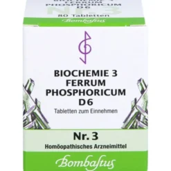 BIOCHEMIE 3 Ferrum phosphoricum D 6 Tabletten 80 St