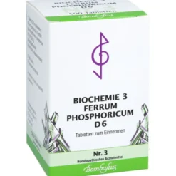 BIOCHEMIE 3 Ferrum phosphoricum D 6 Tabletten 500 St