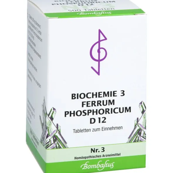BIOCHEMIE 3 Ferrum phosphoricum D 12 Tabletten 500 St
