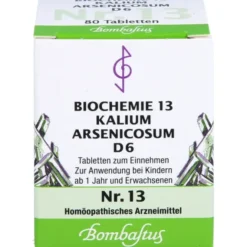 BIOCHEMIE 13 Kalium arsenicosum D 6 Tabletten 80 St