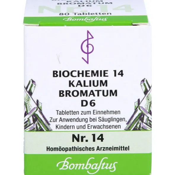 BIOCHEMIE 14 Kalium bromatum D 6 Tabletten 80 St