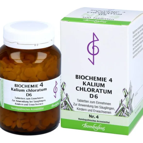 BIOCHEMIE 4 Kalium chloratum D 6 Tabletten 500 St