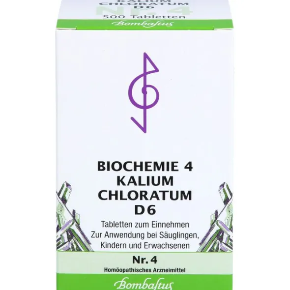 BIOCHEMIE 4 Kalium chloratum D 6 Tabletten 500 St