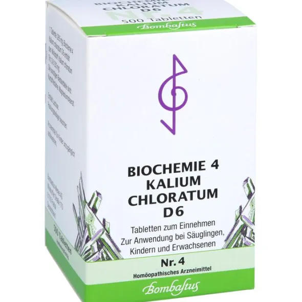 BIOCHEMIE 4 Kalium chloratum D 6 Tabletten 500 St