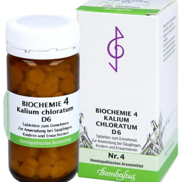 BIOCHEMIE 4 Kalium chloratum D 6 Tabletten 200 St