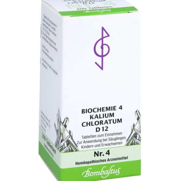 BIOCHEMIE 4 Kalium chloratum D 12 Tabletten 200 St
