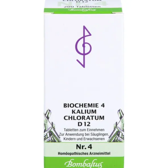 BIOCHEMIE 4 Kalium chloratum D 12 Tabletten 200 St