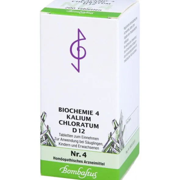 BIOCHEMIE 4 Kalium chloratum D 12 Tabletten 200 St