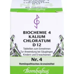 BIOCHEMIE 4 Kalium chloratum D 12 Tabletten 80 St