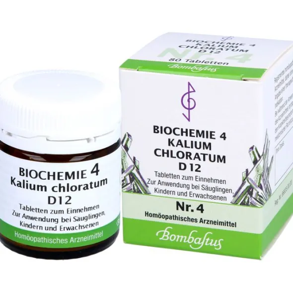 BIOCHEMIE 4 Kalium chloratum D 12 Tabletten 80 St