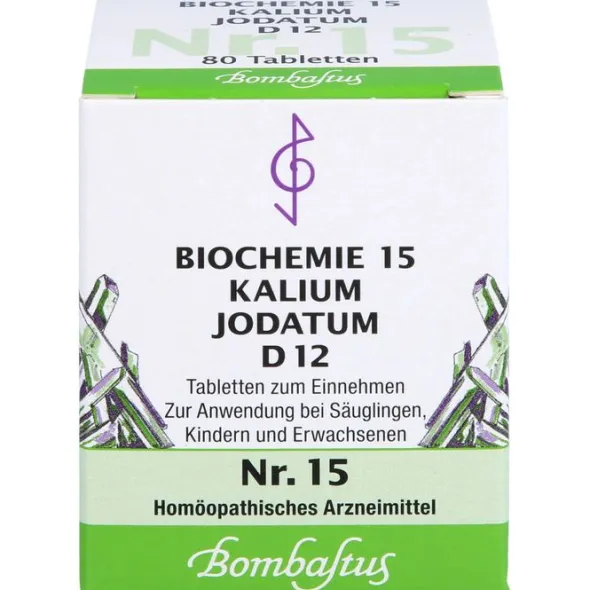 BIOCHEMIE 15 Kalium jodatum D 12 Tabletten 80 St