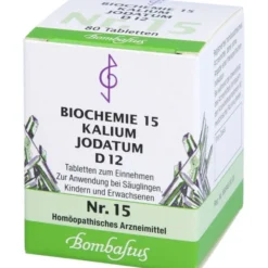 BIOCHEMIE 15 Kalium jodatum D 12 Tabletten 80 St