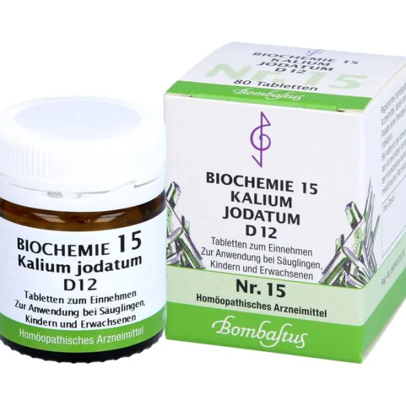 BIOCHEMIE 15 Kalium jodatum D 12 Tabletten 80 St