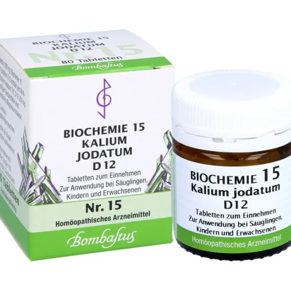 BIOCHEMIE 15 Kalium jodatum D 12 Tabletten 80 St
