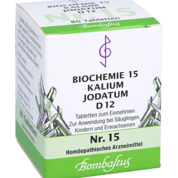 BIOCHEMIE 15 Kalium jodatum D 12 Tabletten 80 St