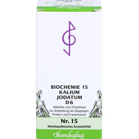 BIOCHEMIE 15 Kalium jodatum D 6 Tabletten 200 St