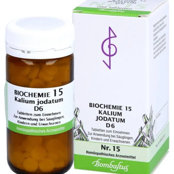 BIOCHEMIE 15 Kalium jodatum D 6 Tabletten 200 St