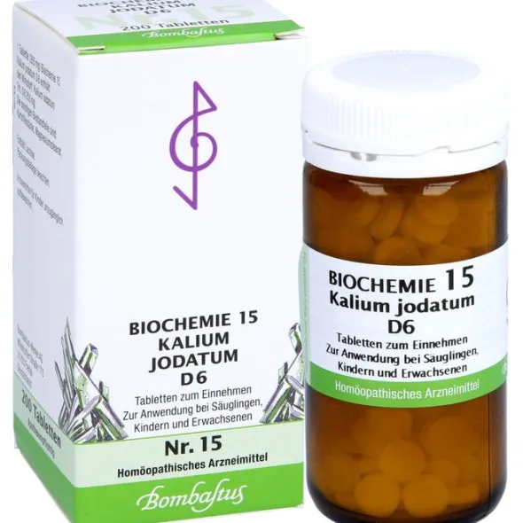 BIOCHEMIE 15 Kalium jodatum D 6 Tabletten 200 St