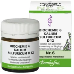 BIOCHEMIE 6 Kalium sulfuricum D 12 Tabletten 80 St