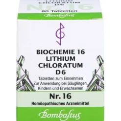 BIOCHEMIE 16 Lithium chloratum D 6 Tabletten 80 St
