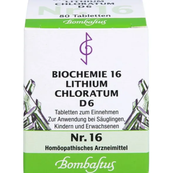 BIOCHEMIE 16 Lithium chloratum D 6 Tabletten 80 St