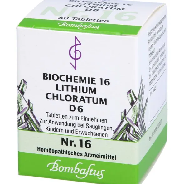 BIOCHEMIE 16 Lithium chloratum D 6 Tabletten 80 St