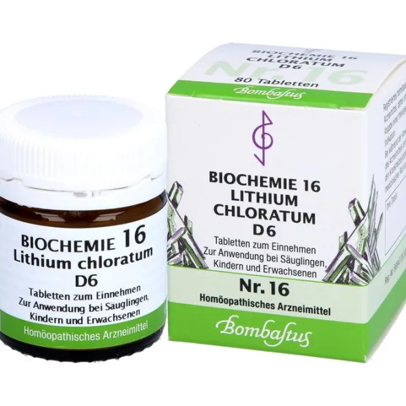 BIOCHEMIE 16 Lithium chloratum D 6 Tabletten 80 St