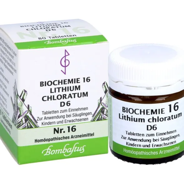 BIOCHEMIE 16 Lithium chloratum D 6 Tabletten 80 St