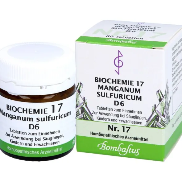 BIOCHEMIE 17 Manganum sulfuricum D 6 Tabletten 80 St