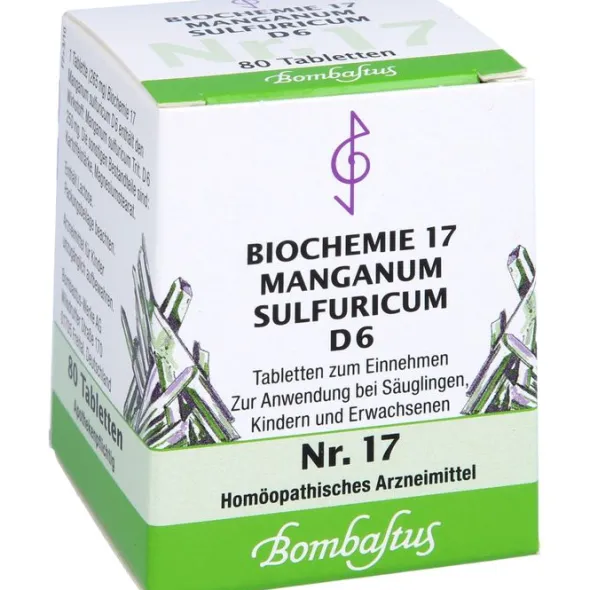 BIOCHEMIE 17 Manganum sulfuricum D 6 Tabletten 80 St