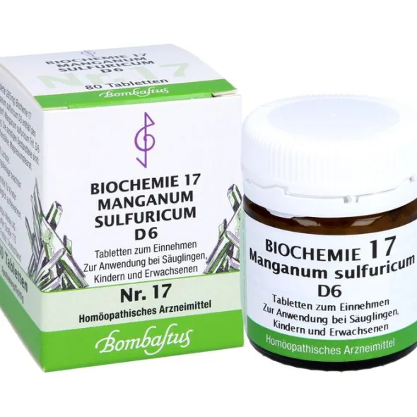 BIOCHEMIE 17 Manganum sulfuricum D 6 Tabletten 80 St