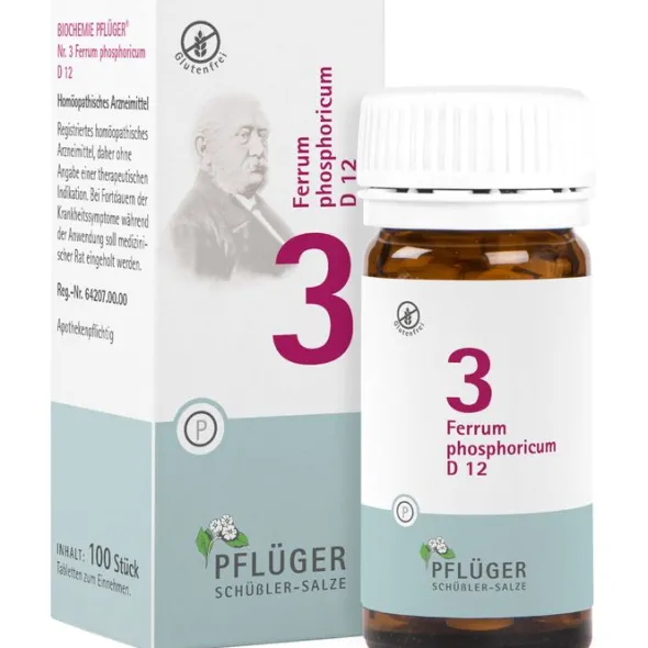 BIOCHEMIE Pflüger 3 Ferrum phosphoricum D 12 Tabl. 100 St