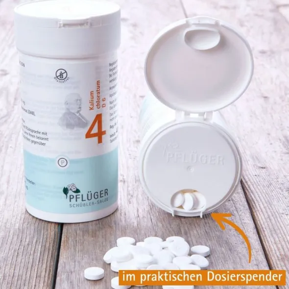 BIOCHEMIE Pflüger 4 Kalium chloratum D 6 Tabletten 400 St