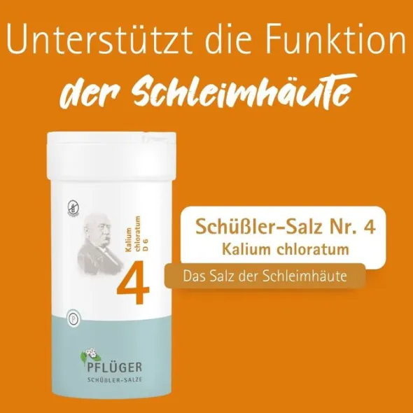 BIOCHEMIE Pflüger 4 Kalium chloratum D 6 Tabletten 400 St