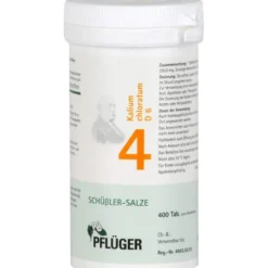 BIOCHEMIE Pflüger 4 Kalium chloratum D 6 Tabletten 400 St