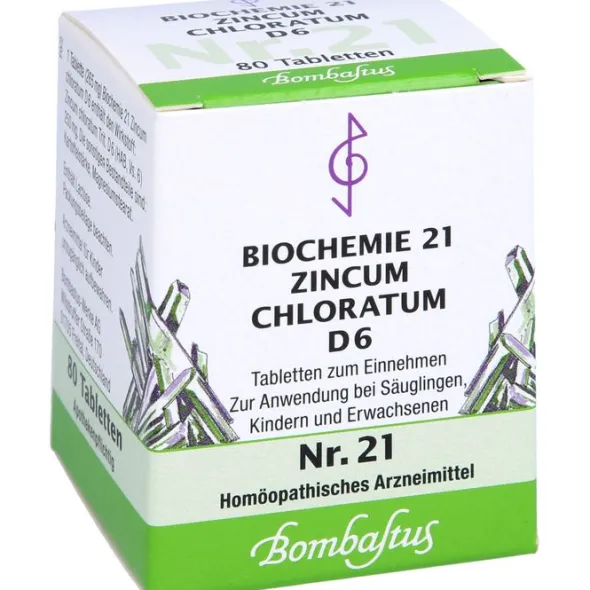 BIOCHEMIE 21 Zincum chloratum D 6 Tabletten 80 St