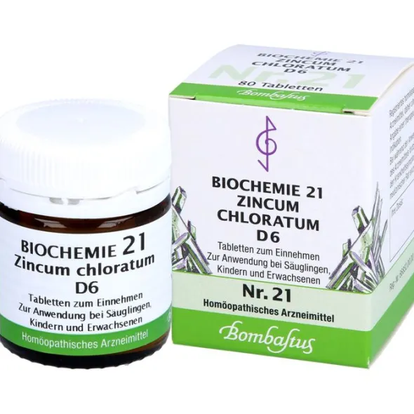 BIOCHEMIE 21 Zincum chloratum D 6 Tabletten 80 St