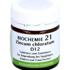 BIOCHEMIE 21 Zincum chloratum D 12 Tabletten 80 St