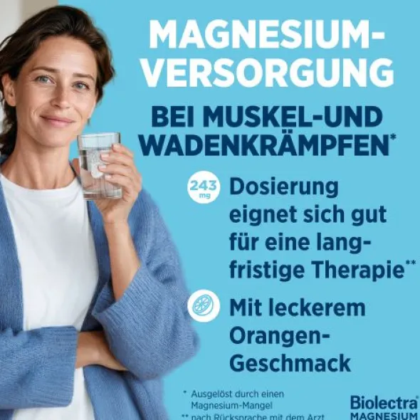 BIOLECTRA Magnesium 243 mg forte Zitrone Br.-Tabl. 60 St