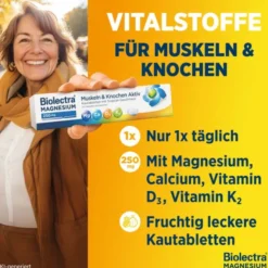 BIOLECTRA Magnesium 250 mg Muskeln & Kno.Aktiv KTA 30 St