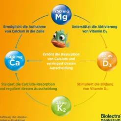 BIOLECTRA Magnesium 250 mg Muskeln & Kno.Aktiv KTA 30 St