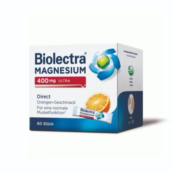 BIOLECTRA Magnesium 400 mg ultra Direct Orange 60 St