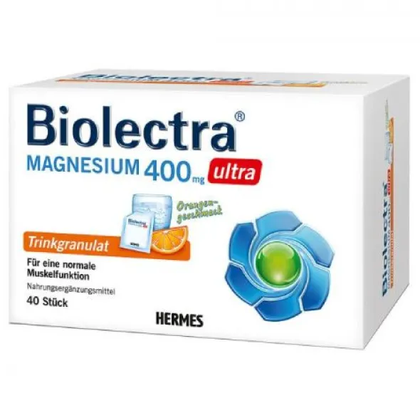 BIOLECTRA Magnesium 400 mg ultra Trinkgran.Orange 40 St