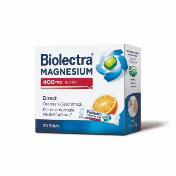 BIOLECTRA Magnesium 400 mg ultra Direct Orange 20 St