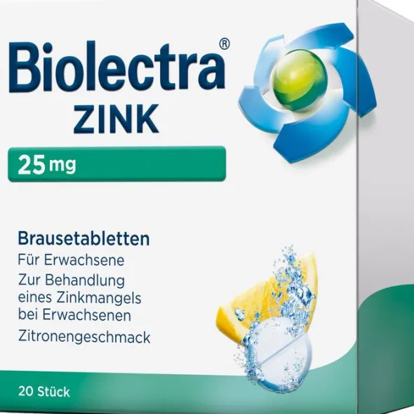 BIOLECTRA Zink Brausetabletten 20 St