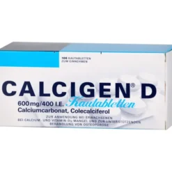 CALCIGEN D 600 mg/400 I.E. Kautabletten 100 St