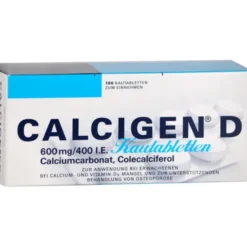 CALCIGEN D 600 mg/400 I.E. Kautabletten 100 St