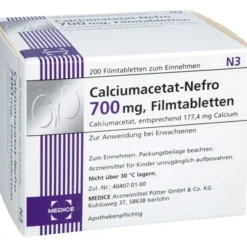 CALCIUMACETAT NEFRO 700 mg Filmtabletten 200 St